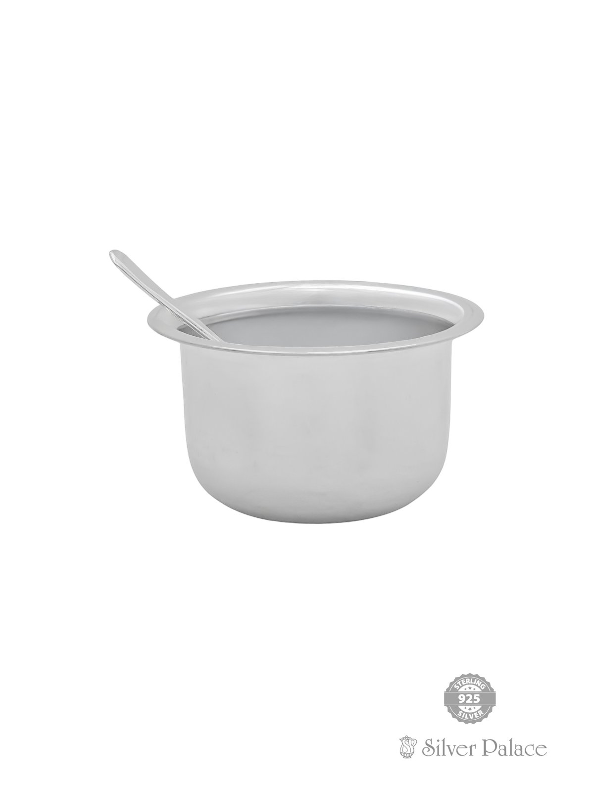  92.5 STERLING SILVER BOWL WITH SPOON FOR KIDS GIFTS
