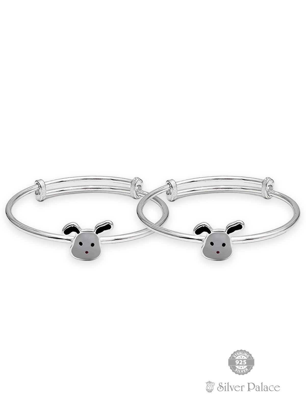 925 STERLING SILVER CARTOON DESIGN BANGLES FOR KIDS 