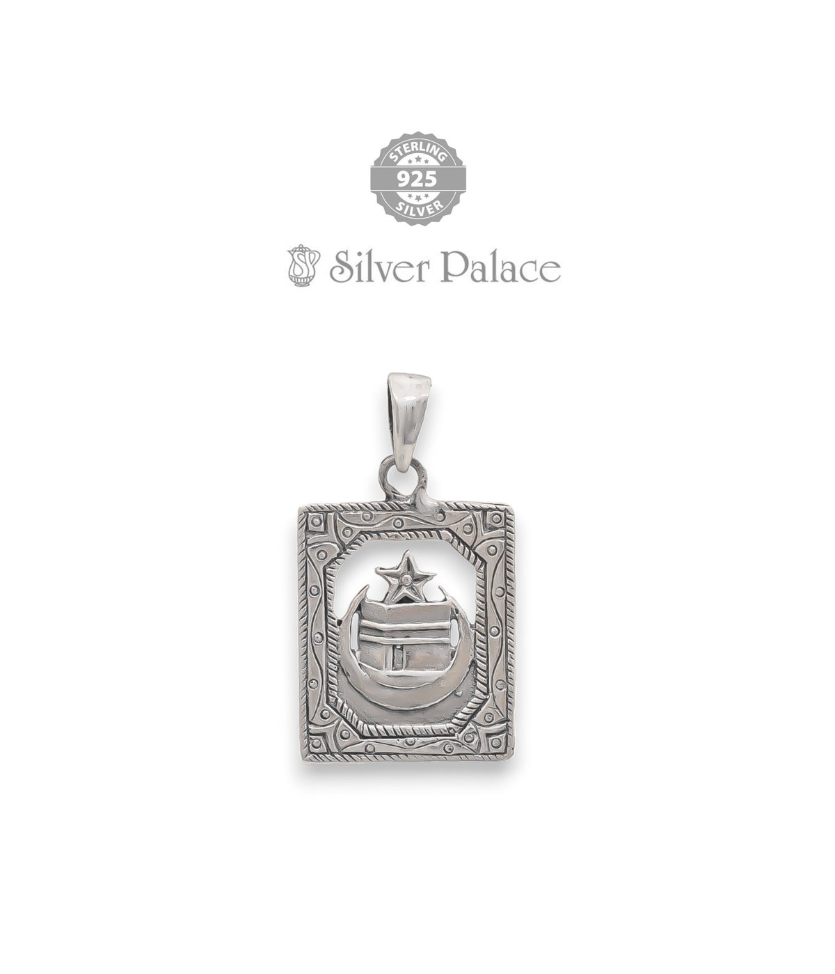 925 Sterling Silver Divine Collections  Makka Madina Pendants For Women & Mens 