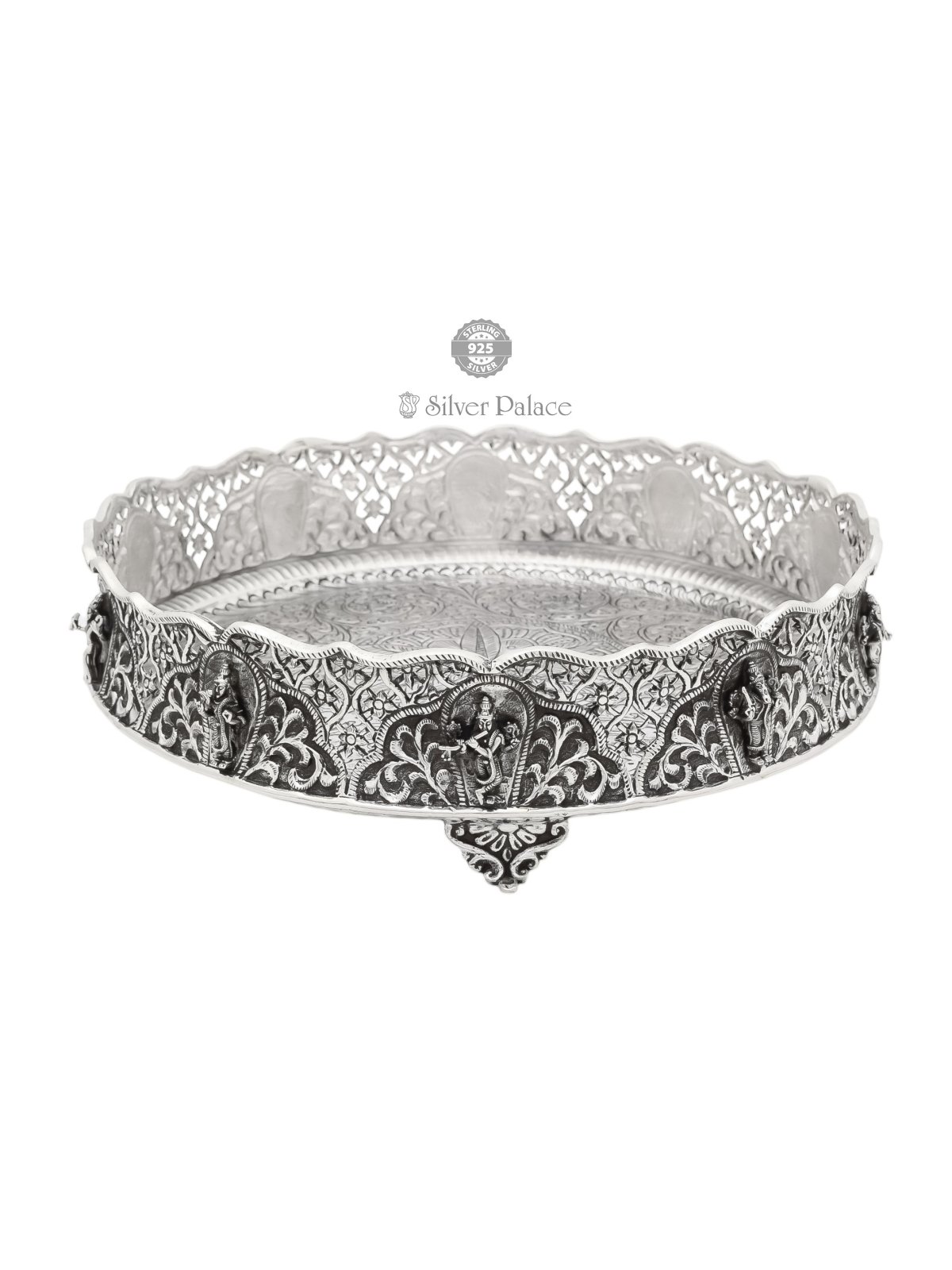 92.5 OXIDISED SILVER DASAVATHARAM MULTIPURPOSE PLATE 