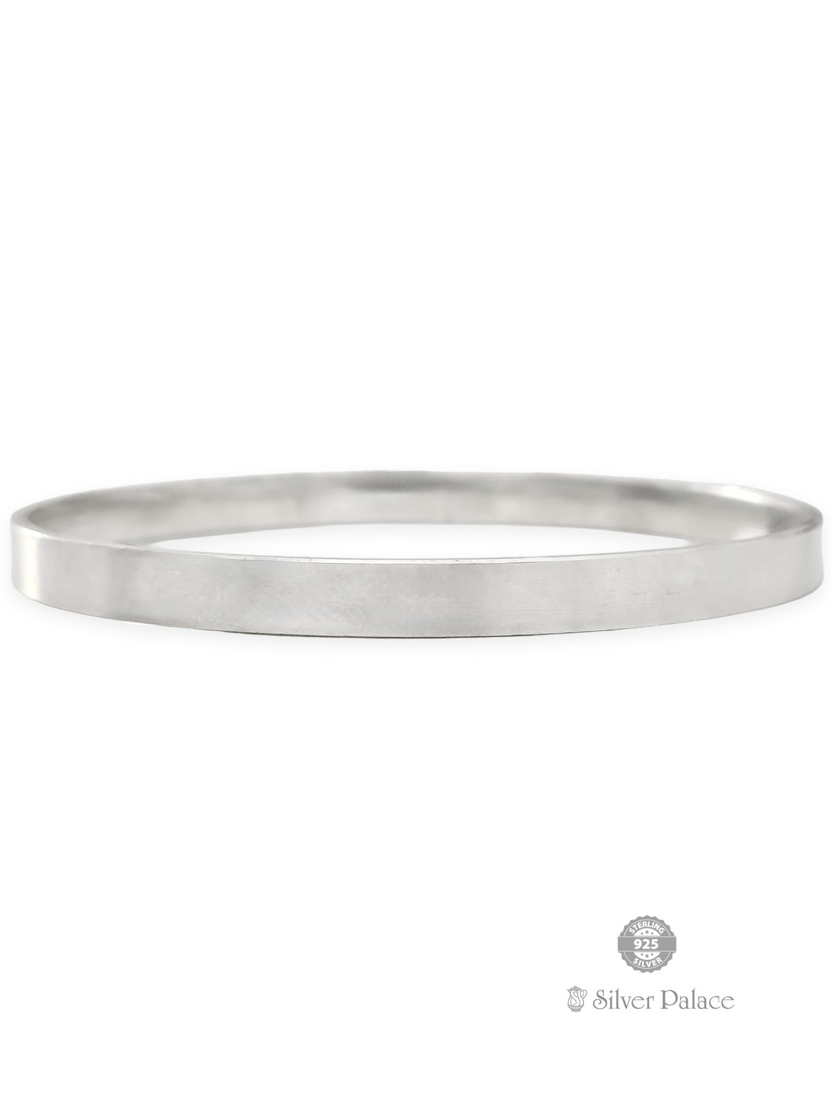 925 OXIDISED SILVER MAAN COLLECTION FANCY FLAT DESIGN KADAA FOR MEN