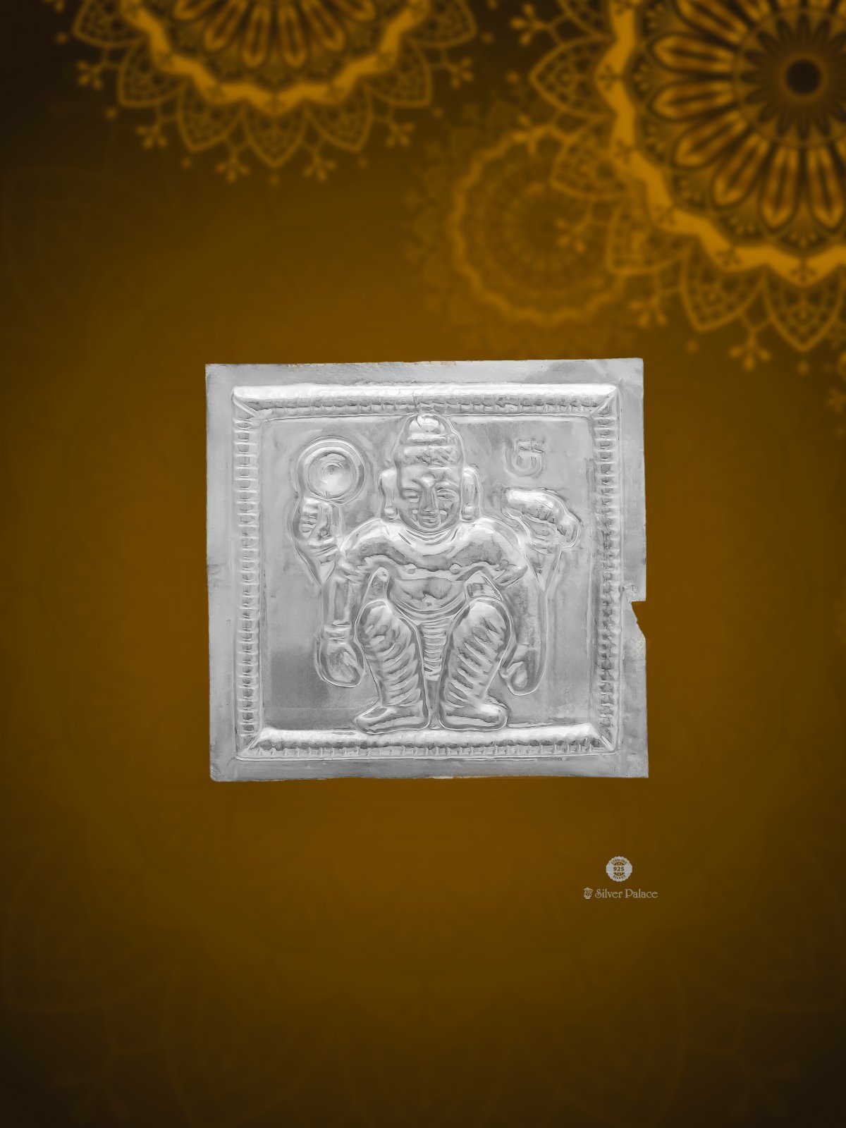 925 SILVER LORD SHRINATHJI SILVER SHEET FOR POOJA USE TEMPLE USE SHRI COLLECTION 