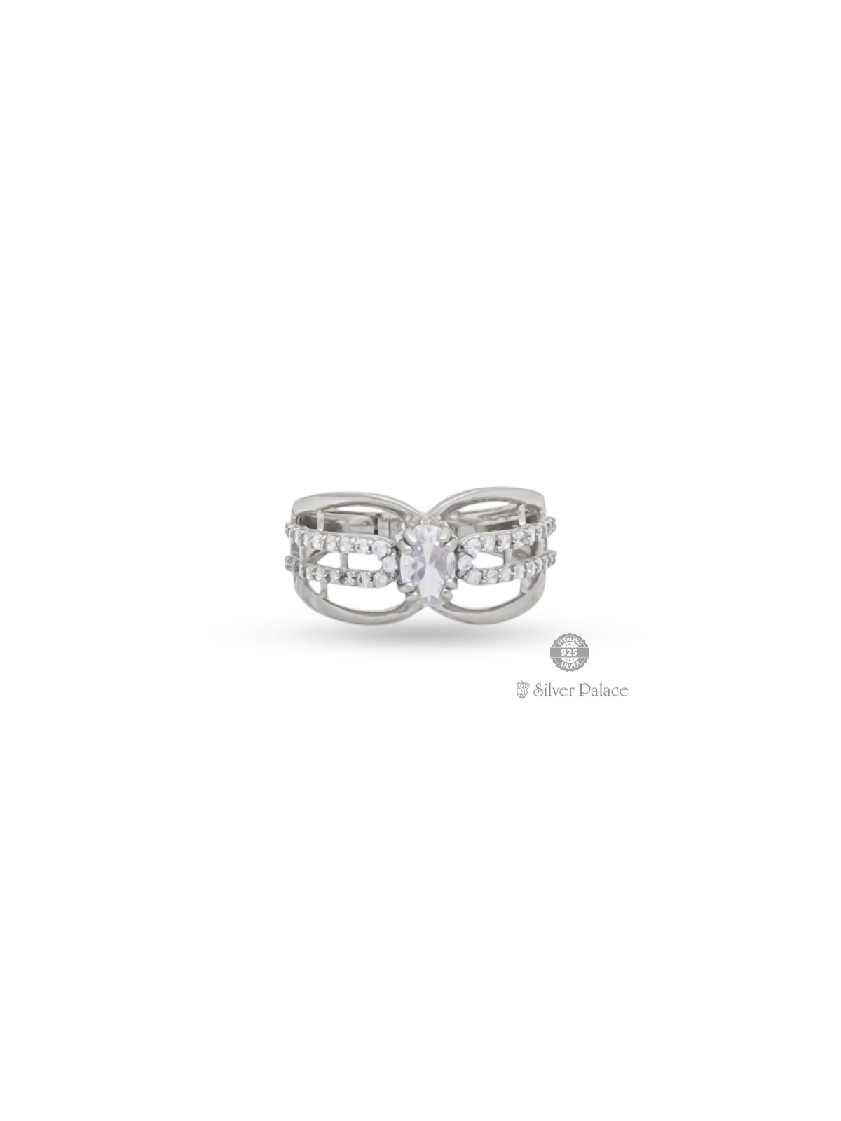 925 STERLING SILVER WHITE STONES RING FOR GIRLS PUYA COLLECTION 
