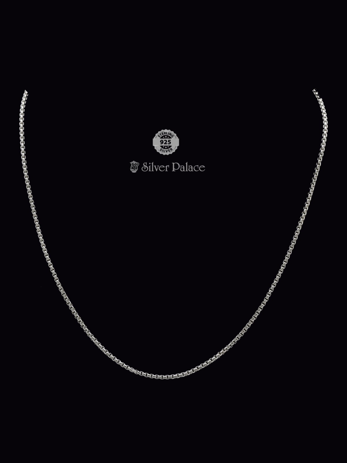 92.5 STERLING SILVER AARA COLLECTION BOX CHAIN FOR KIDS 