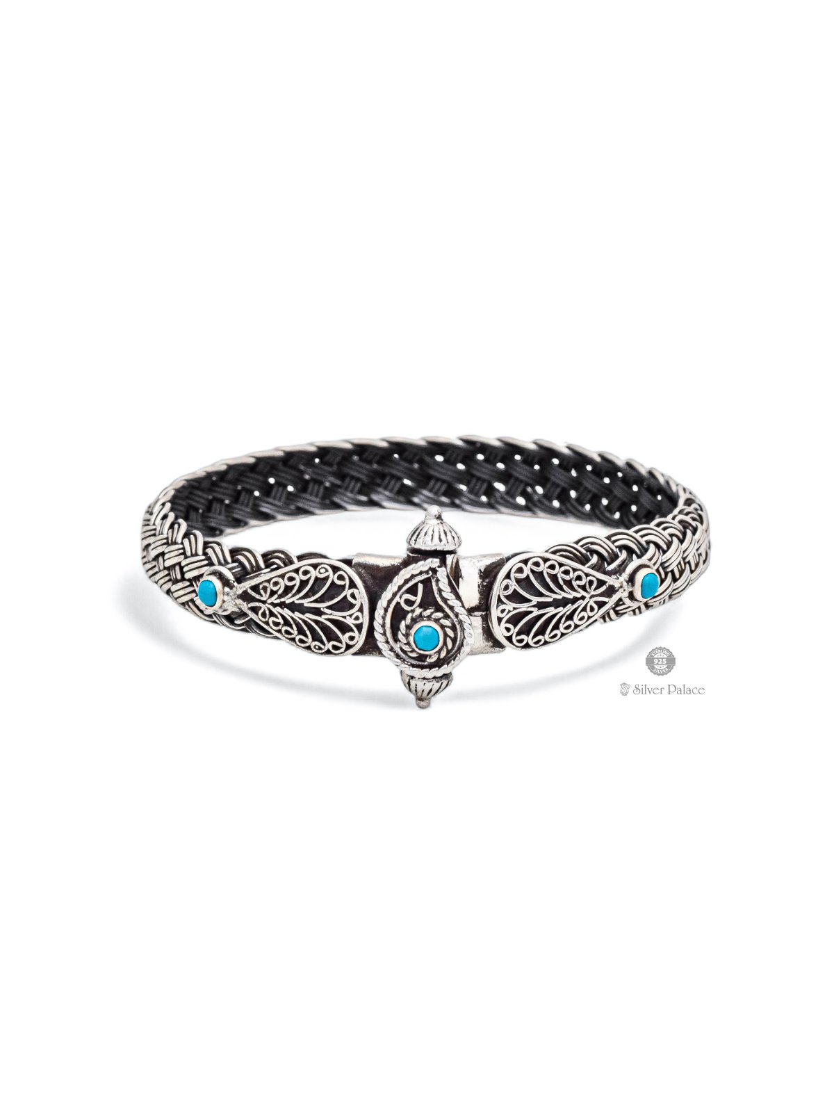 925 OXIDISED SILVER BAND TYPE KADAA FOR LADIES BHAVA COLLECTION 