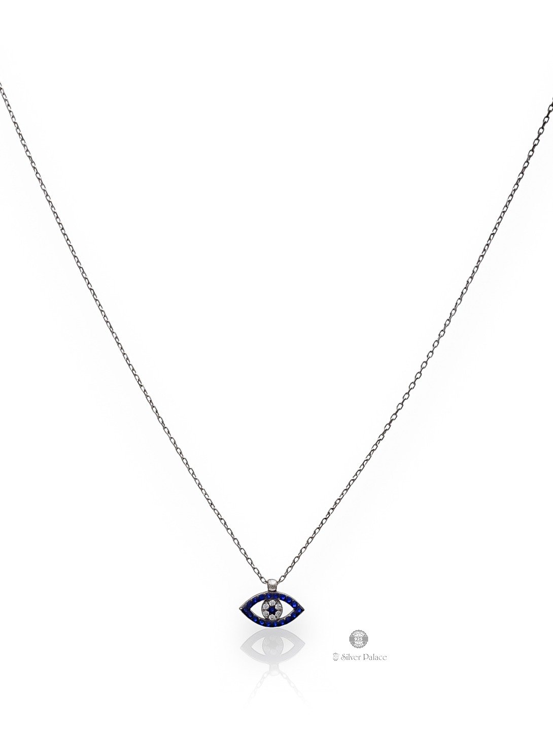 925 STERLING SILVER EVLI EYE WITH CZ PENDANT CHAIN FOR GIRLS PUYA COLLECTION 
