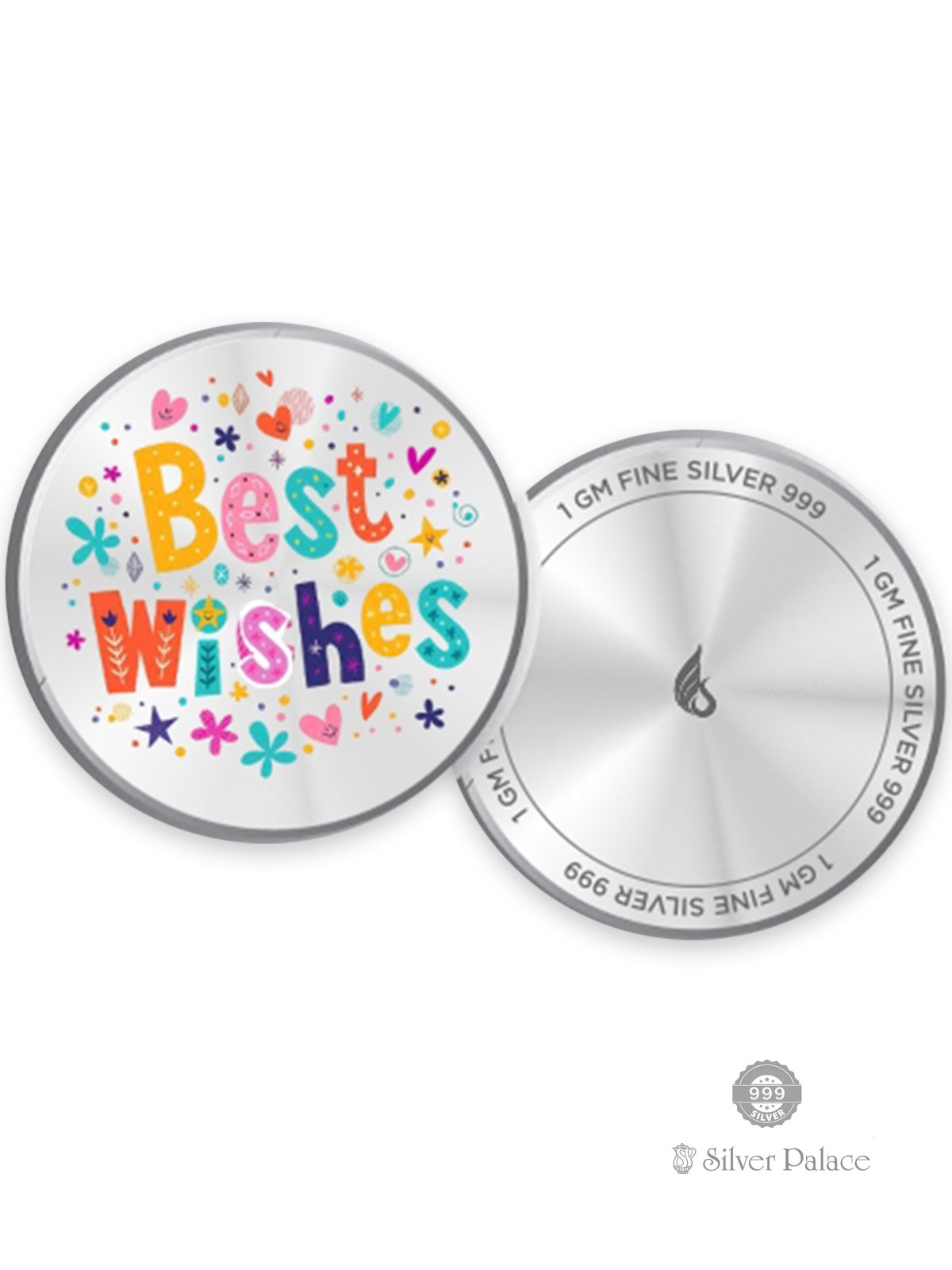 999 FINE SILVER BEST WISHES COIN BOX