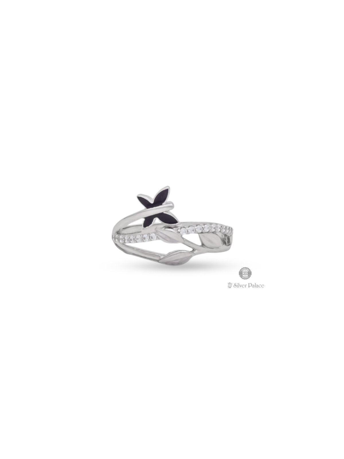 925 STERLING SILVER LEAF DESIGN RING FOR GIRLS PUYA COLLECTION 