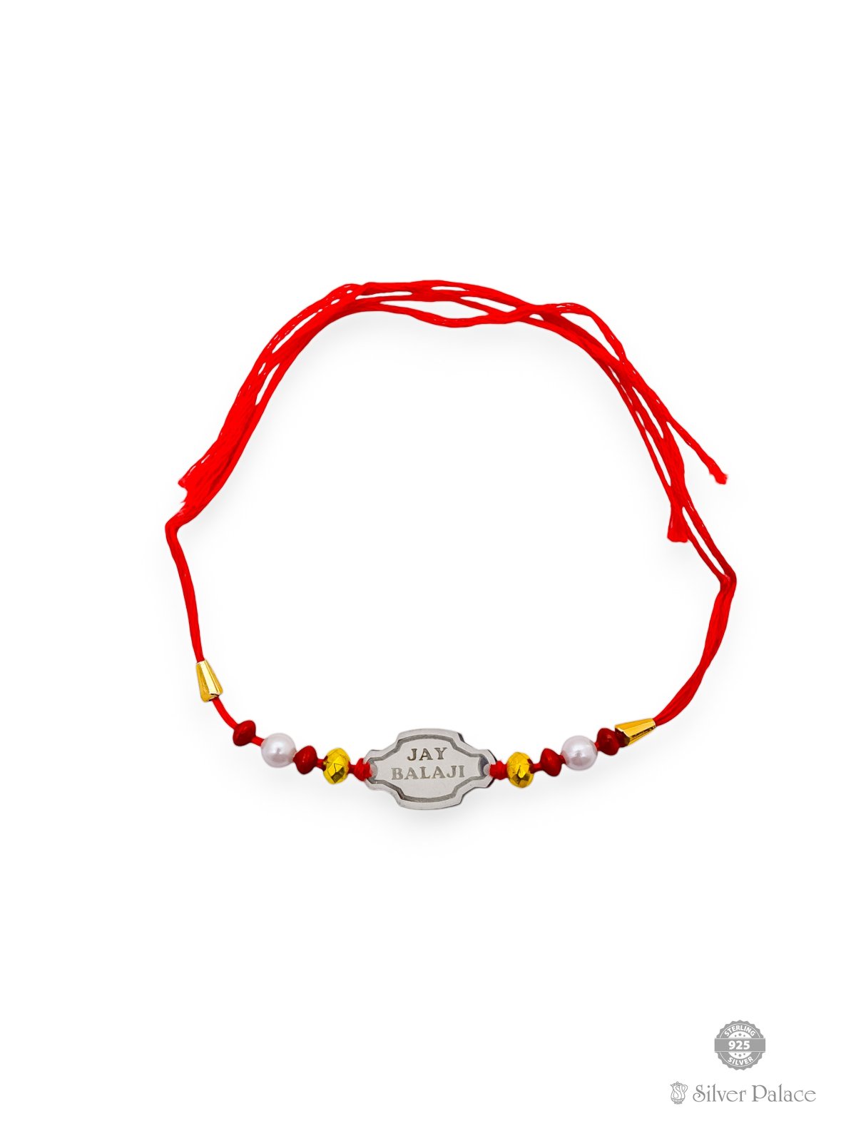999 silver jay balaji name engraved rakhi for your brother 