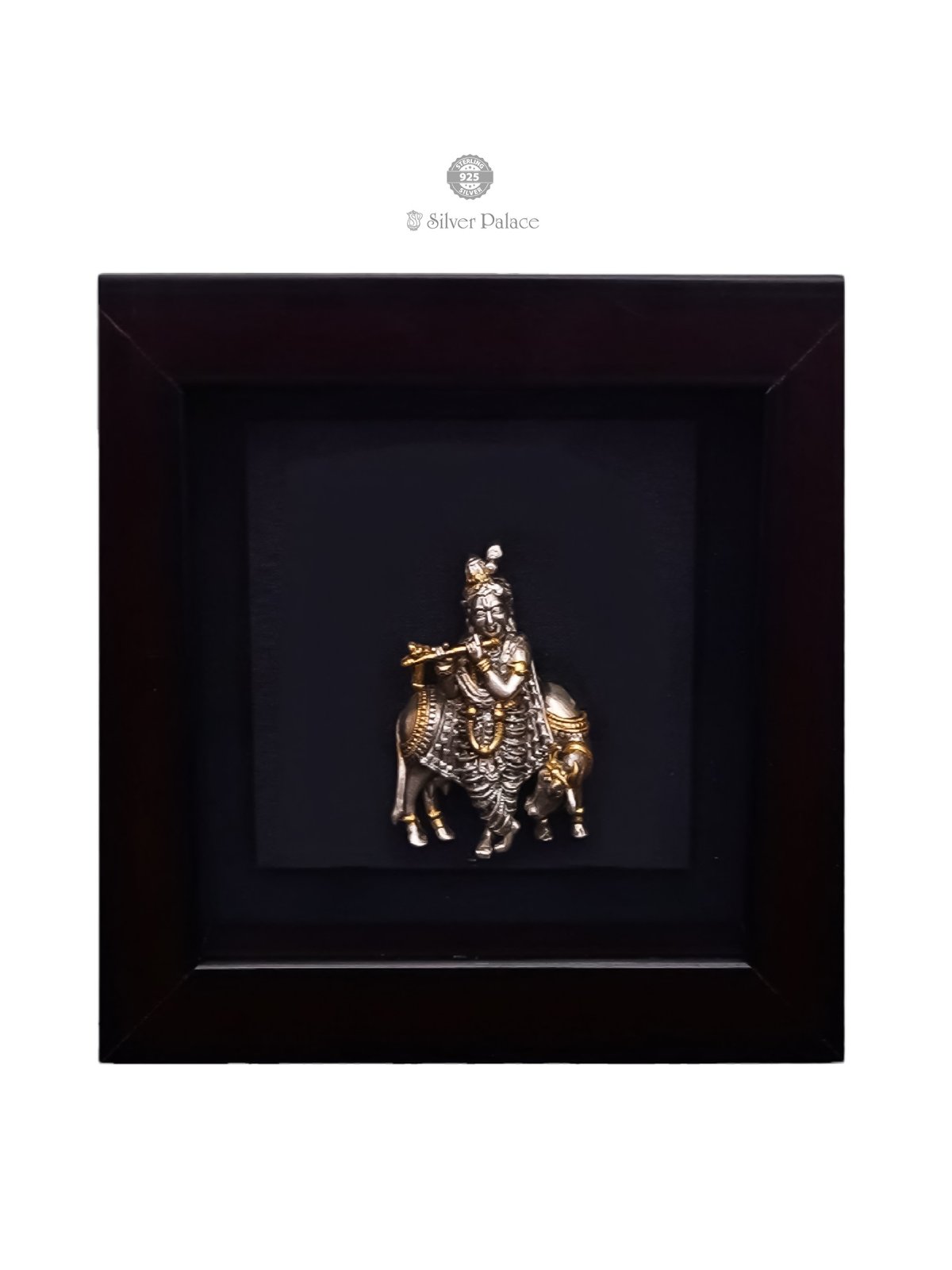925 SILVER GOLD POLISH GOPALA KRISHNAN PHOTO FRAME 