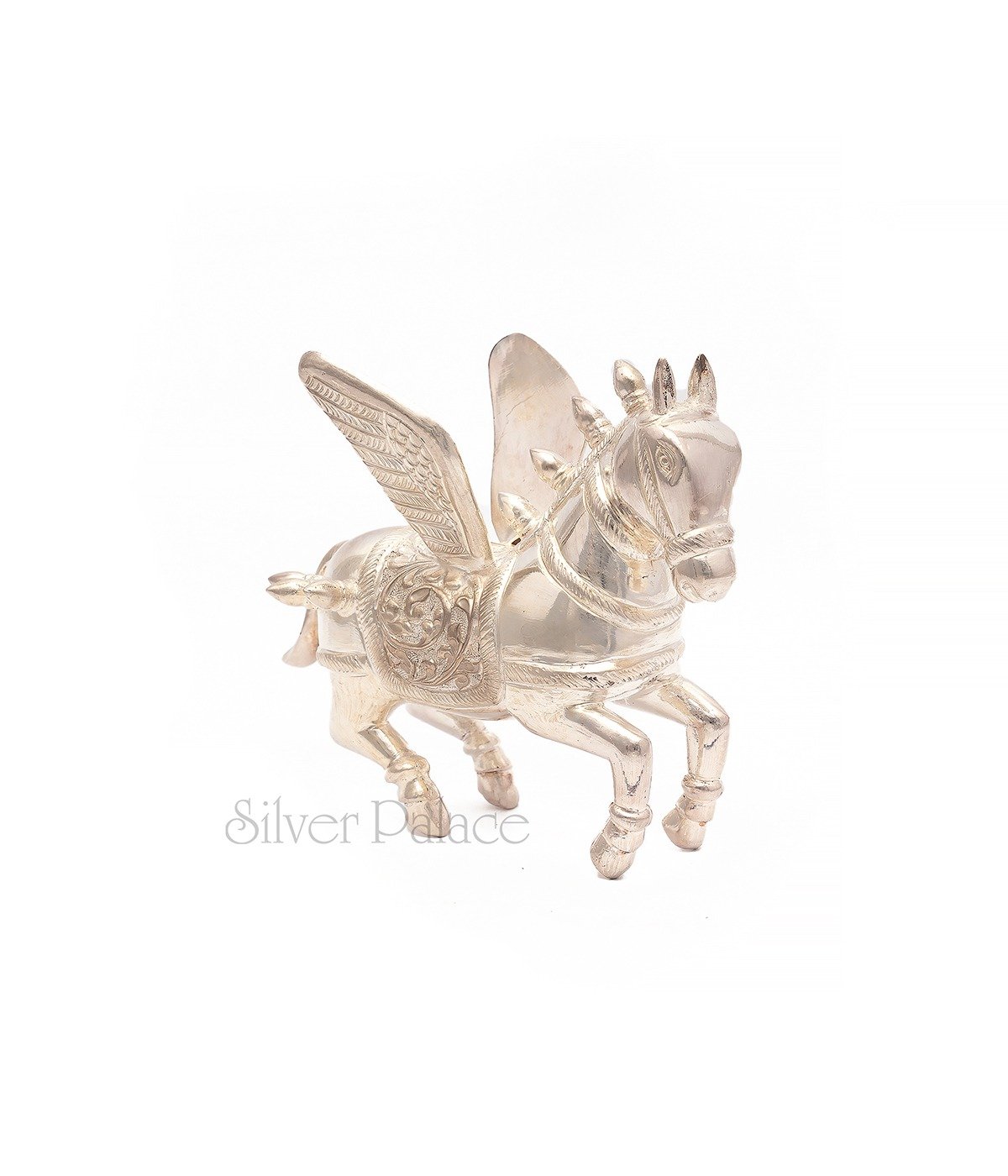 STERLING SILVER FLYING HORSE STATUE