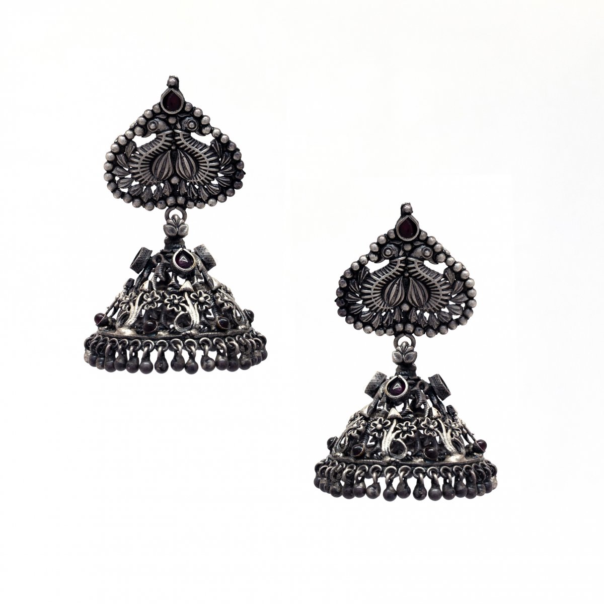 Buy MONKDECOR Beautiful Design Party Wear Earrings For Girls & Women (6  Stone Meena-Black) Online at Best Prices in India - JioMart.