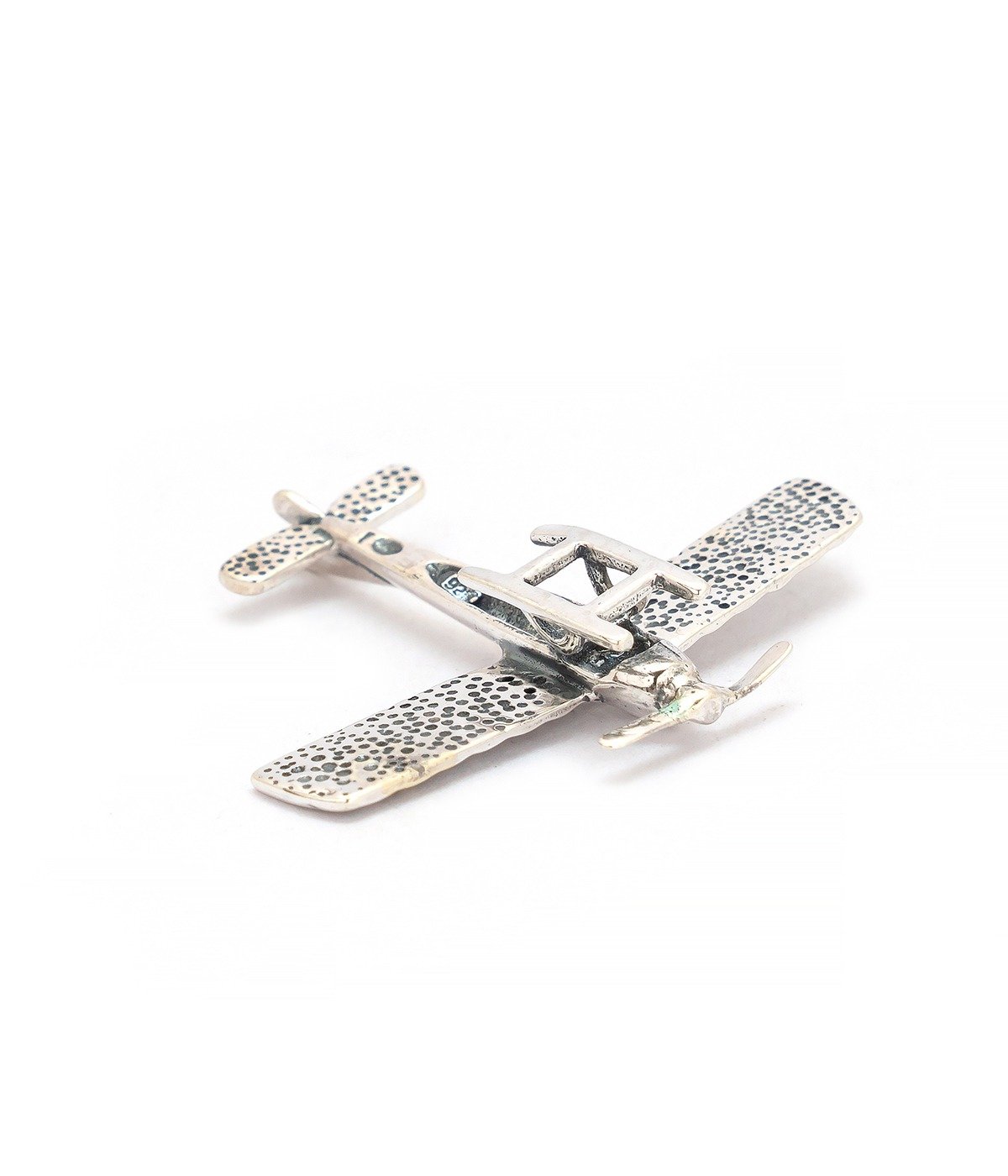 92.5 STERLING SILVER  MINIATURE AEROPLANE FOR GIFT