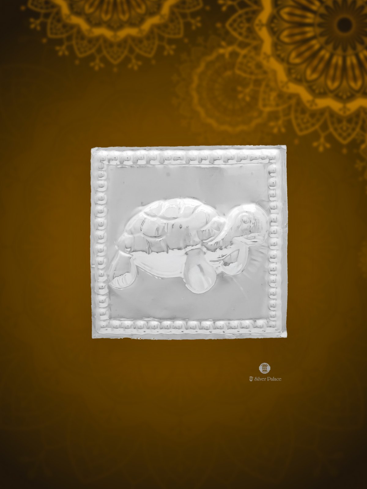 925 SILVER TORTOISE SILVER SHEET FOR RITUALS SHRI COLLECTION 