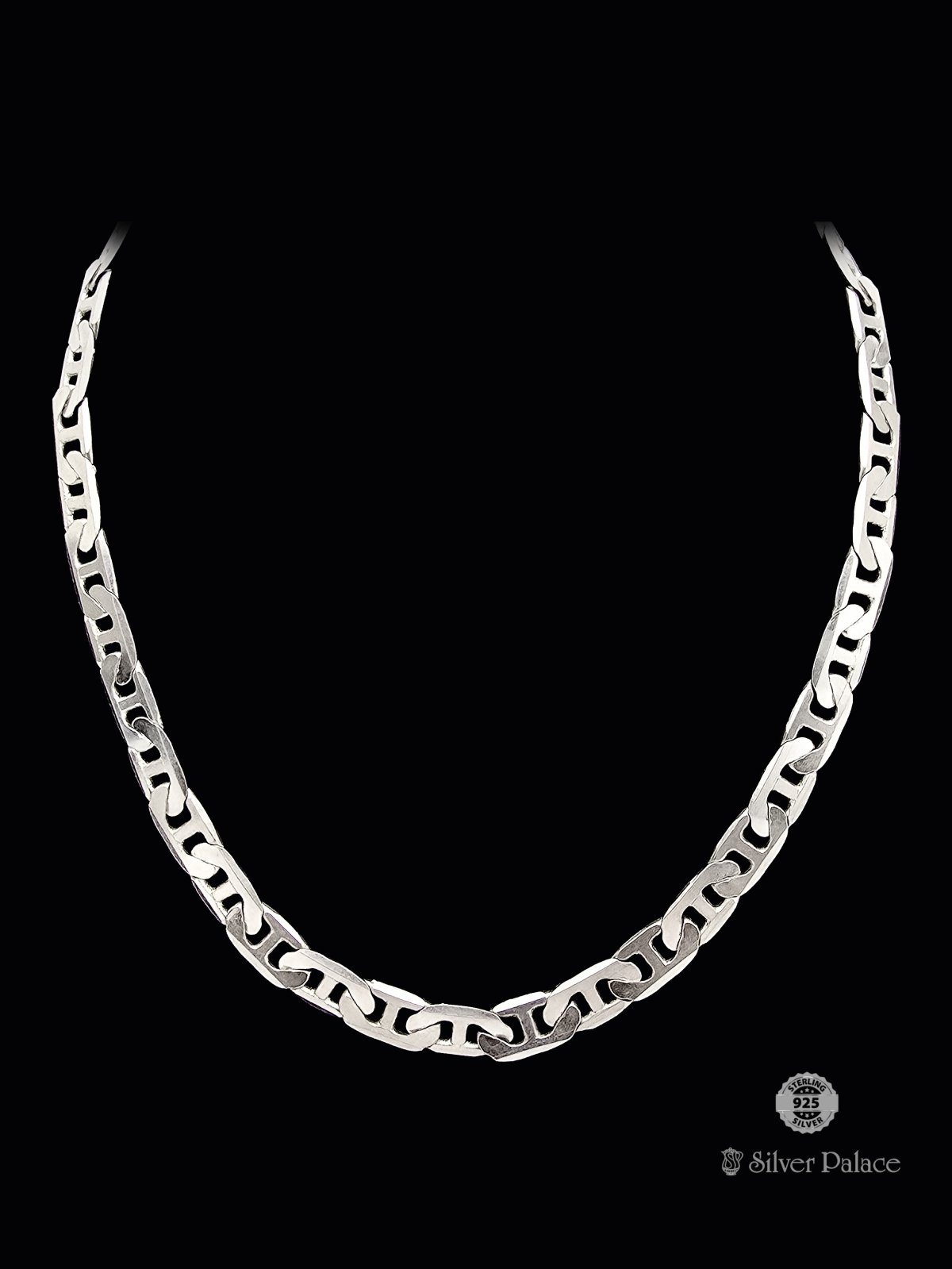 925 STERLING SILVER ANCHOR CHAIN FOR MENS MAUVE COLLECTION 