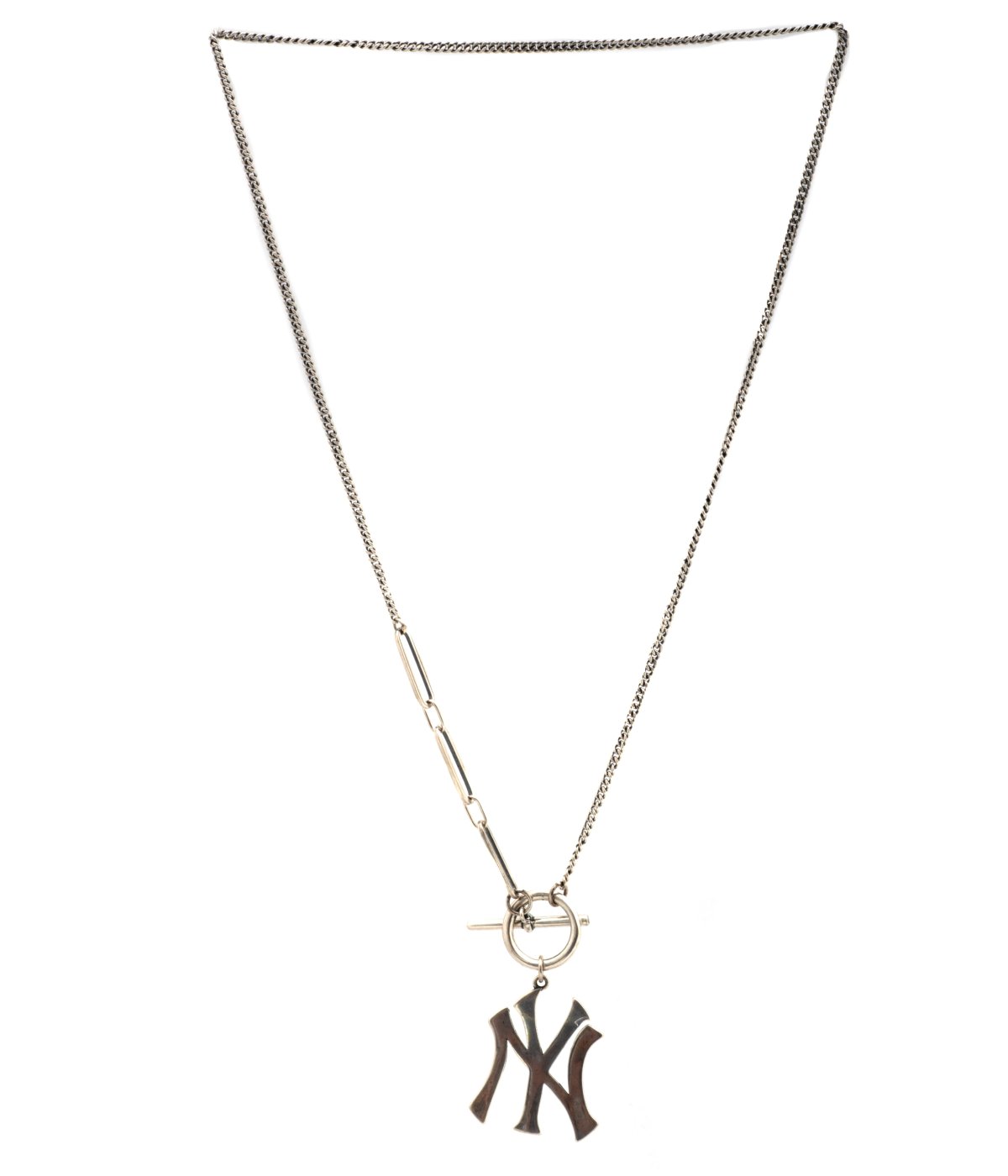 STERLING SILVER NEW YORK YANKEES SILVER PENDANT CHAIN FOR MEN