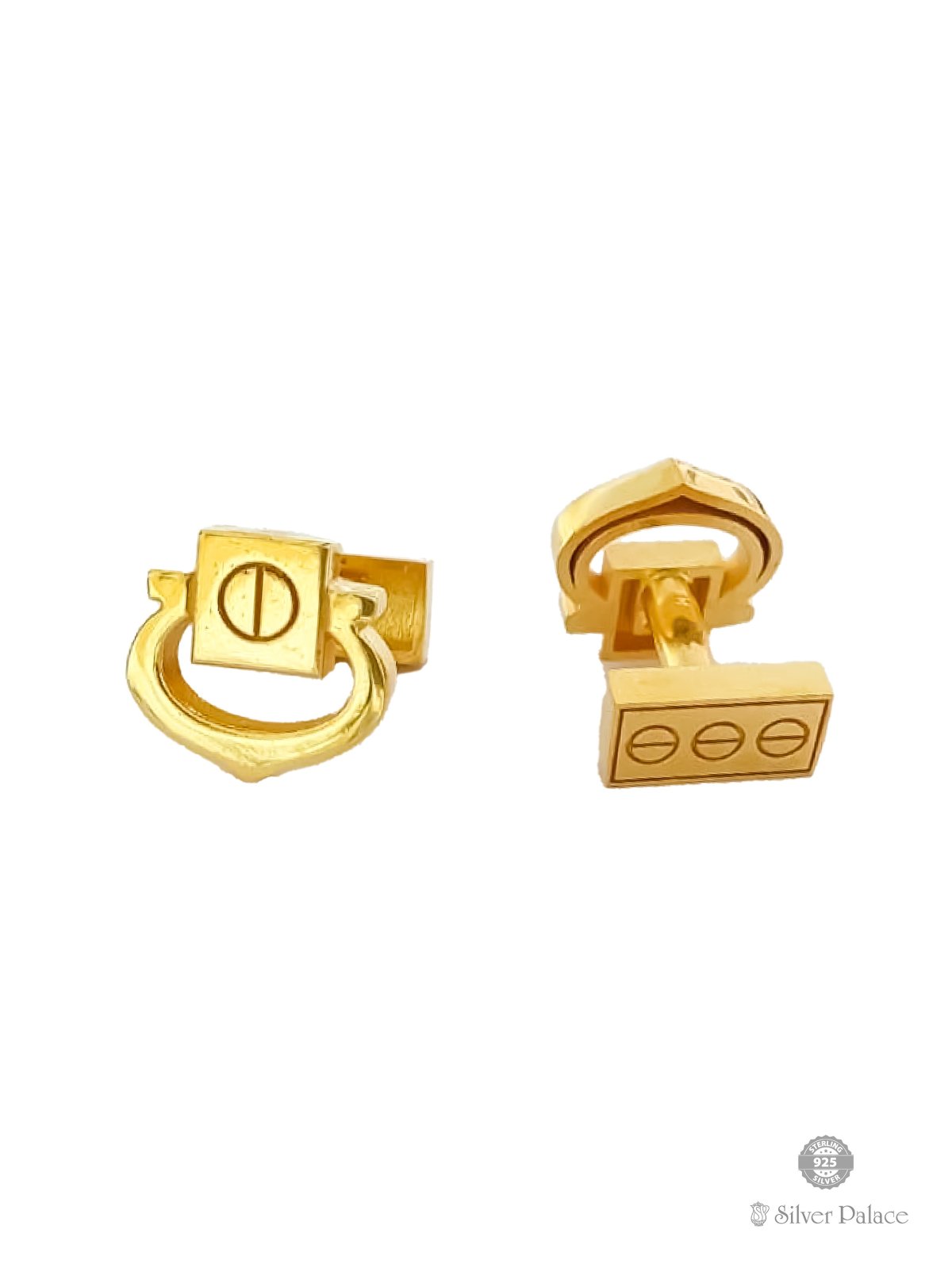 916 pure gold anchor shaped cuff links for your Shirt Cuffs