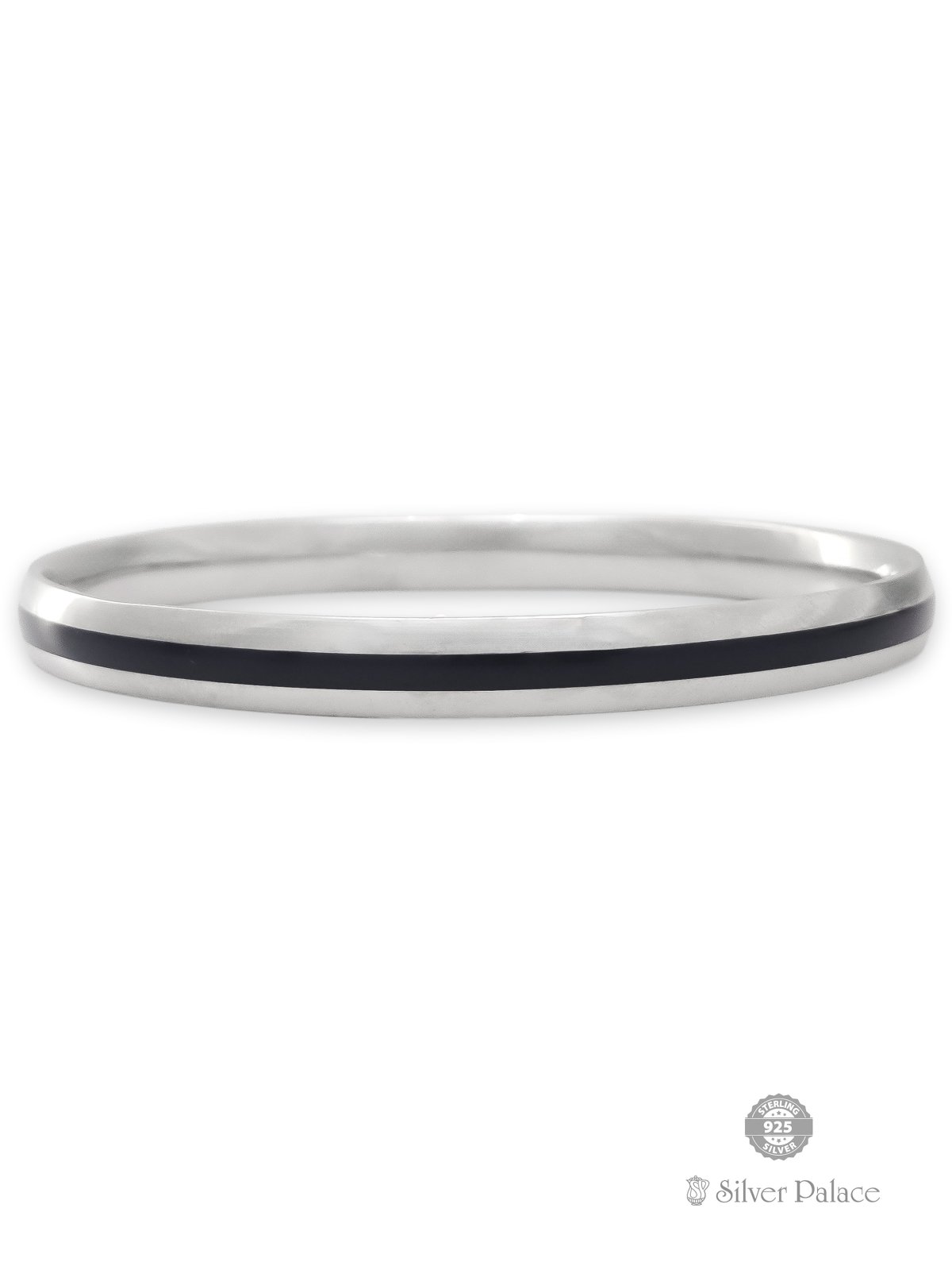 925 STERLING SILVER MAAN COLLECTION BLACK LINE KADA FOR MEN