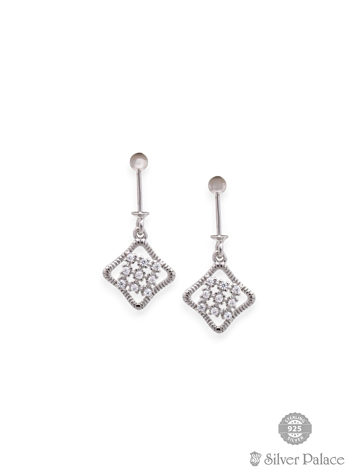 925 STERLING SILVER CZ BUGADI EARRING FOR GIRLS PUYA COLLECTION 
