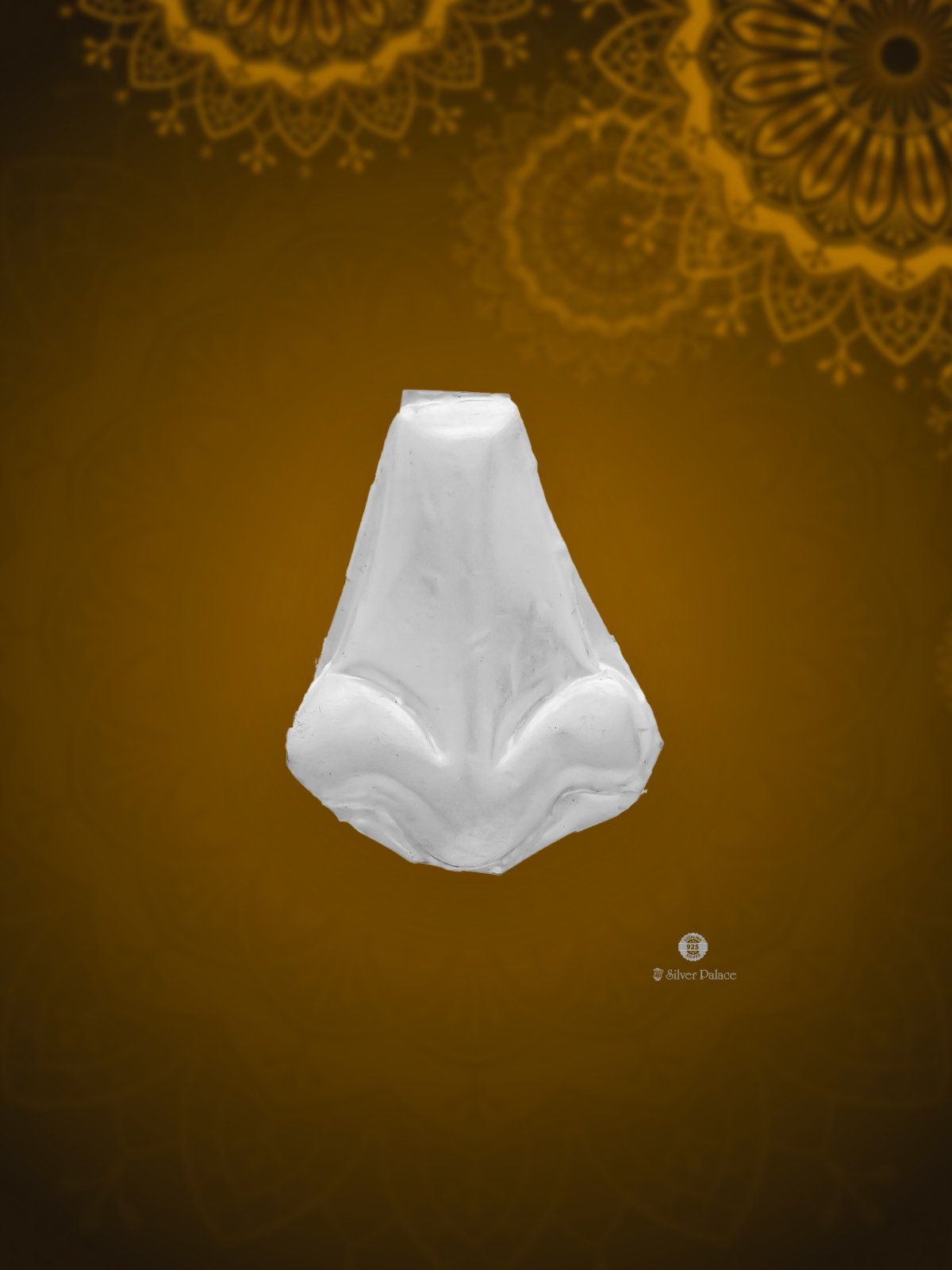 925 SILVER HUMAN NOSE SILVER SHEET FOR TEMPLE RITUALS SHRI COLLECTION 