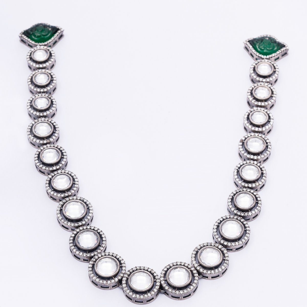 92.5 SILVER TRADITIONAL PARTY NECKLACE FOR WOMEN