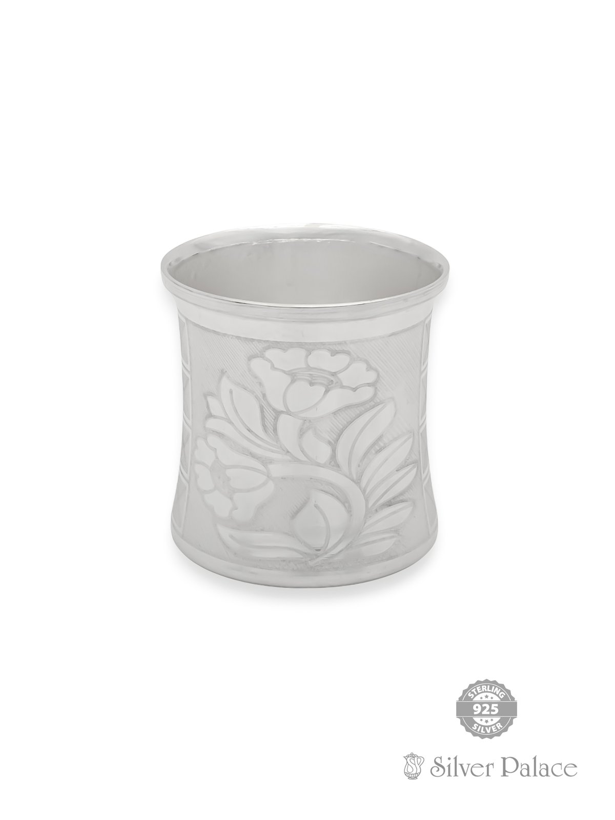 925 STERLING SILVER FLOWER DESIGN POOJA PANCHAPATHIRAM FOR POOJA PURPOSE