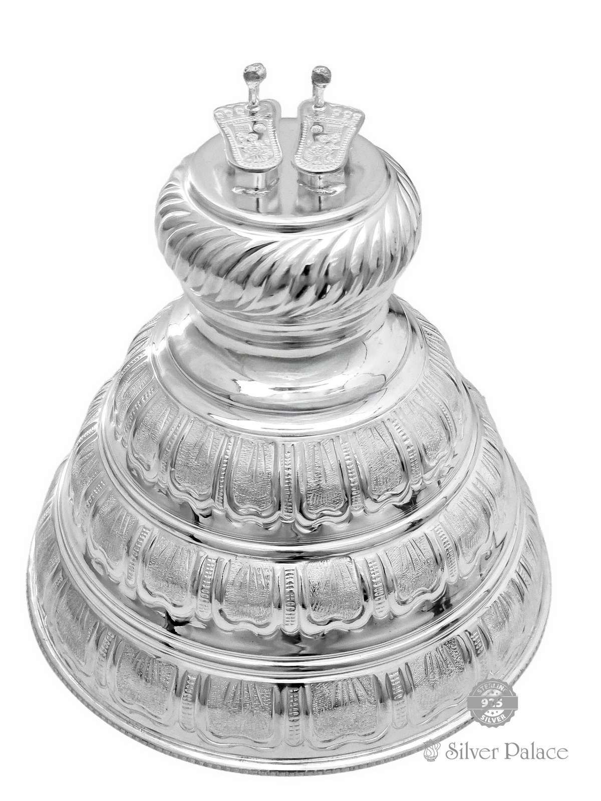 925 STERLING SILVER PERUMAL PAATHAM JADAARI FOR TEMPLE USE