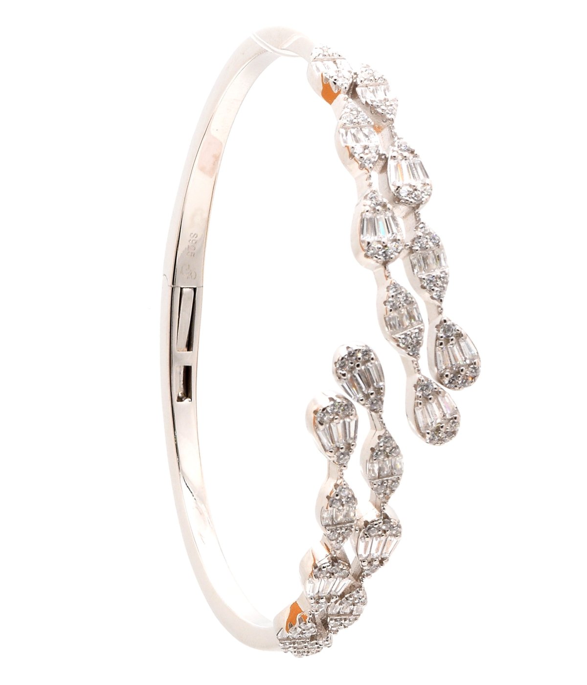 92.5 Sterling Silver Louis Vuitton Bracelet For Girls - Silver Palace