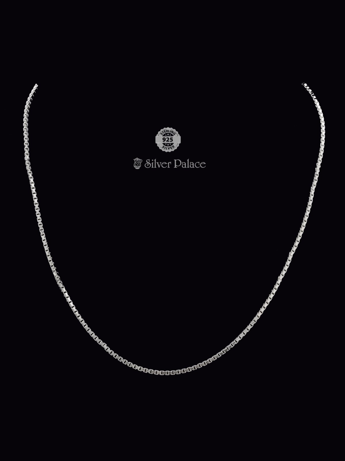 925 STERLING SILVER BOX HANGING CHAIN FOR MENS FOR AARA COLLECTION 