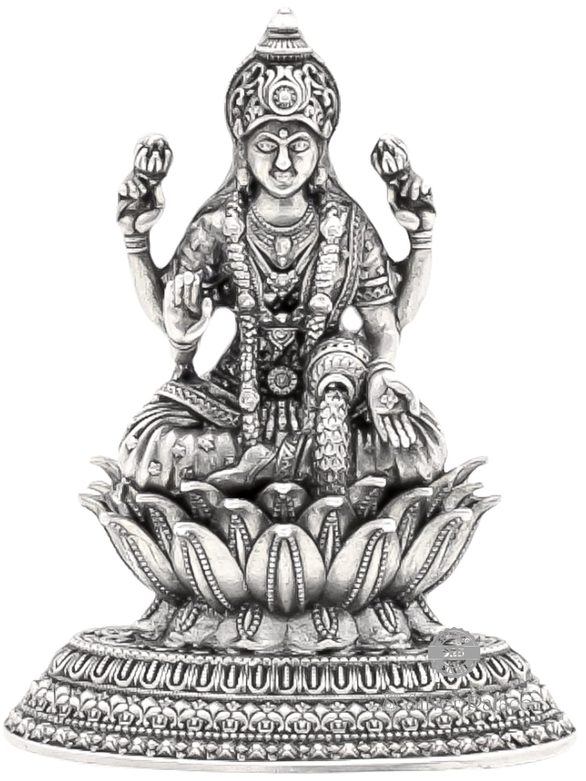 925 PURE SILVER ANTIC FINISH LAKSHMI IDOL FOR GIFT