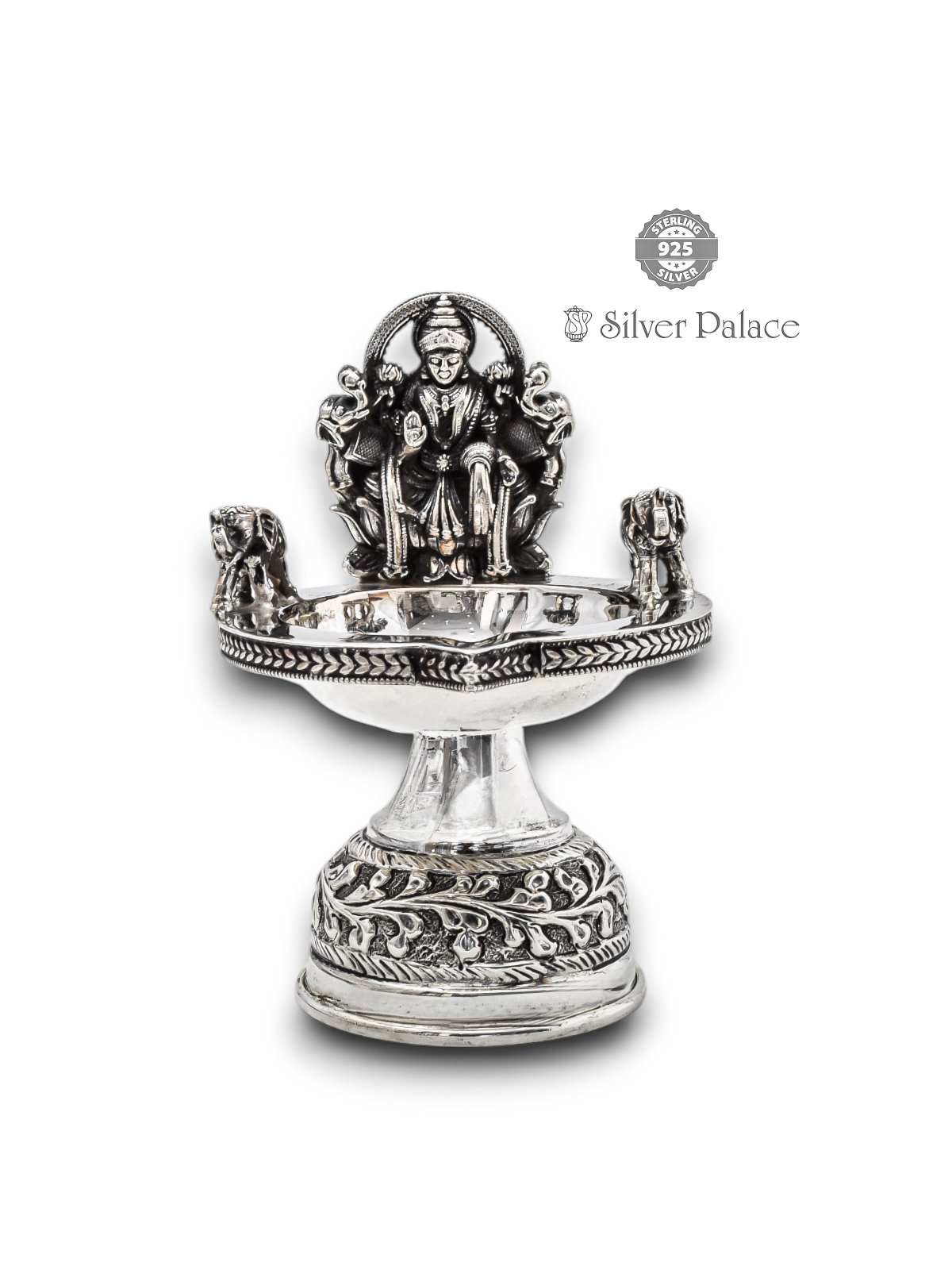 SPECIAL SHAPE LC KAMATCHI LAMP IN ANTIC SILVER 