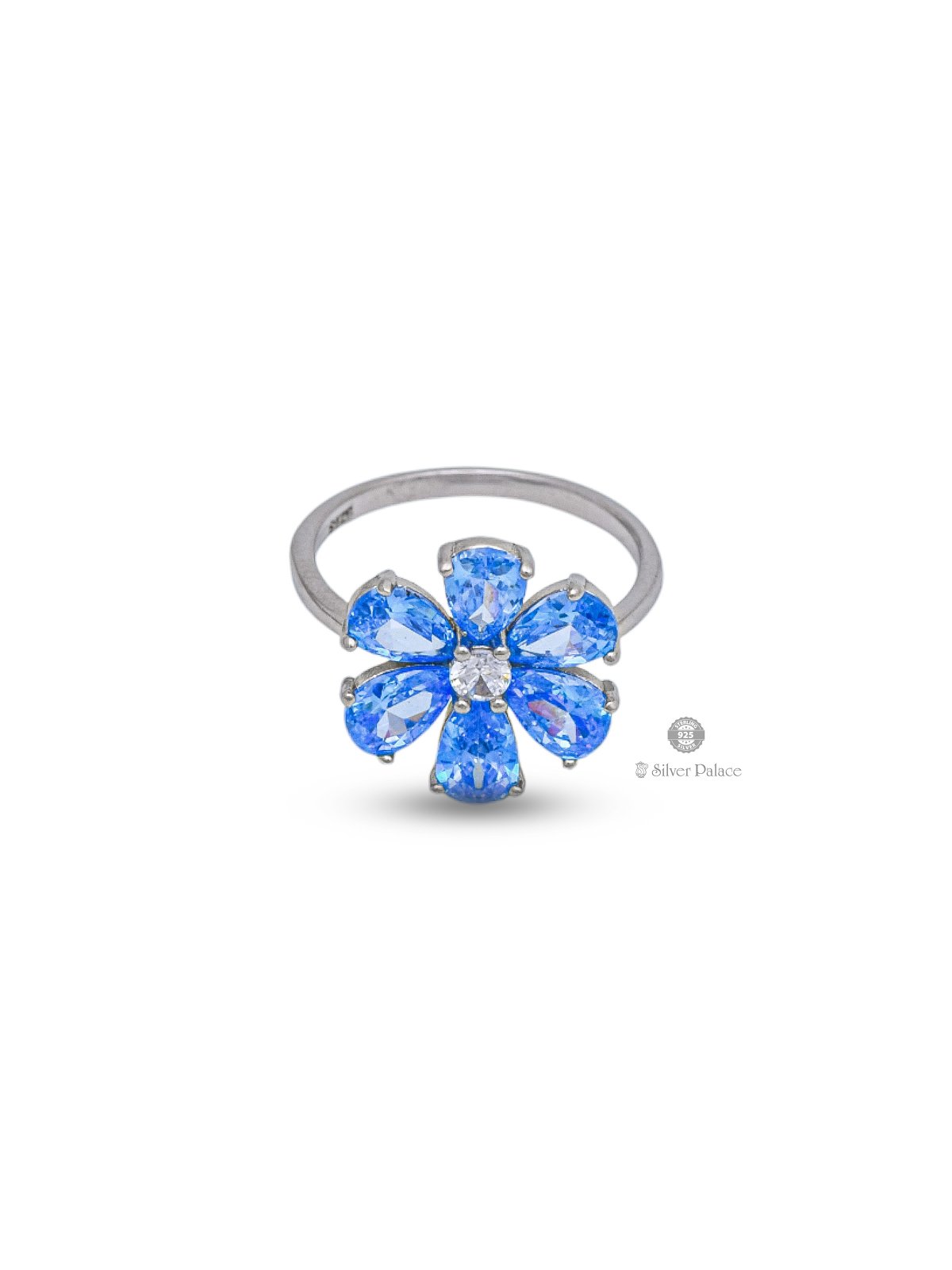 925 STERLING SILVER FLORAL DESIGN RING FOR GIRLS PRITI COLLECTION 