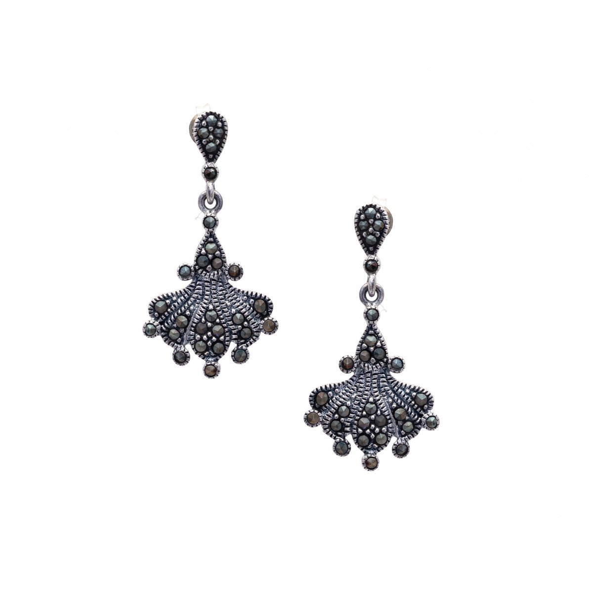 92.5 ANTIQUE SILVER  FASHION EARRINGS FOR GIRLS