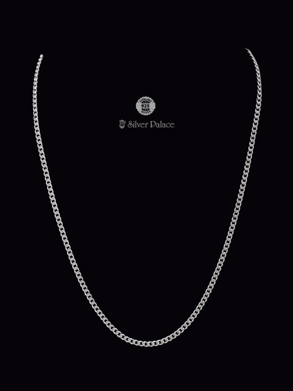 925 Sterling Silver Curb curb chain for kids aara collection 