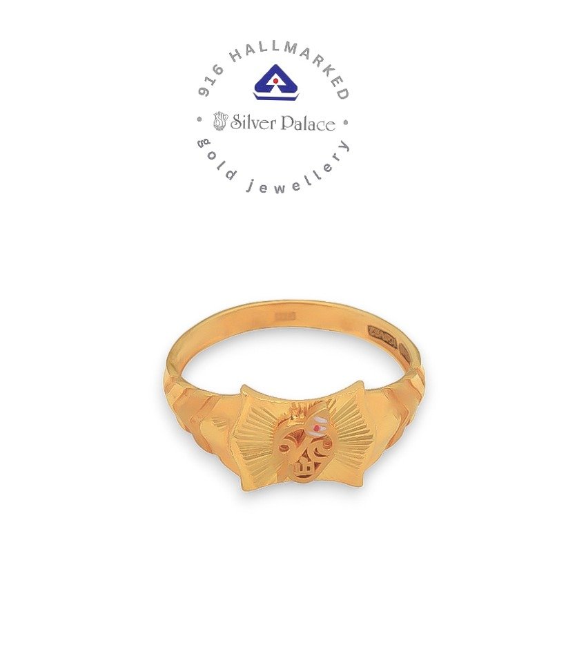 Kanche Collections OM Design Gold RING For  Mens & Boys