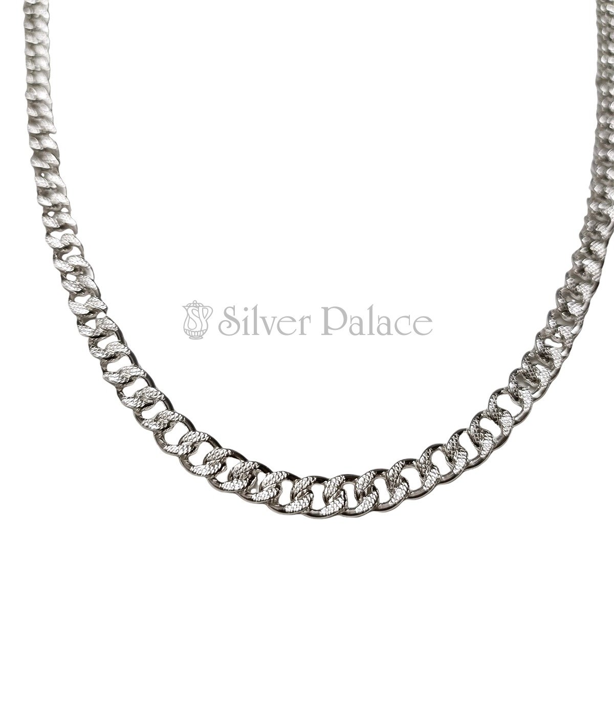 Curb Silver Chain For Men In 20 Silver Palace 