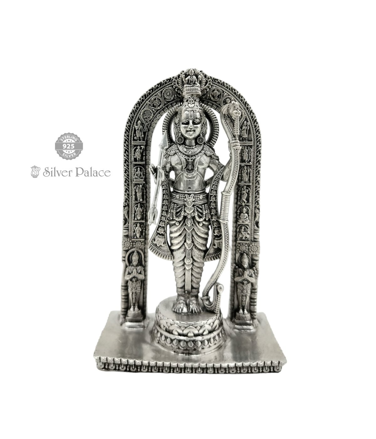 925 Oxidised Silver Lord Ram Idol For Pooja Articles