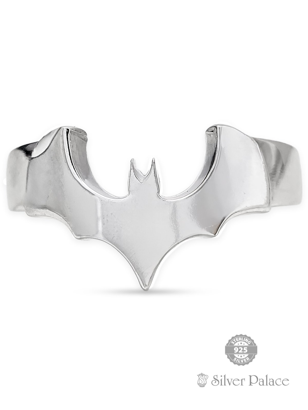 925 STERLING SILVER BAT DESIGN FINGER RING FOR MENS