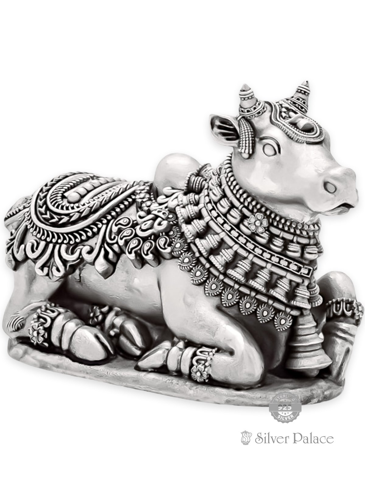 92.5 OXIDISED SILVER NANDHI IDOL FOR POOJA 