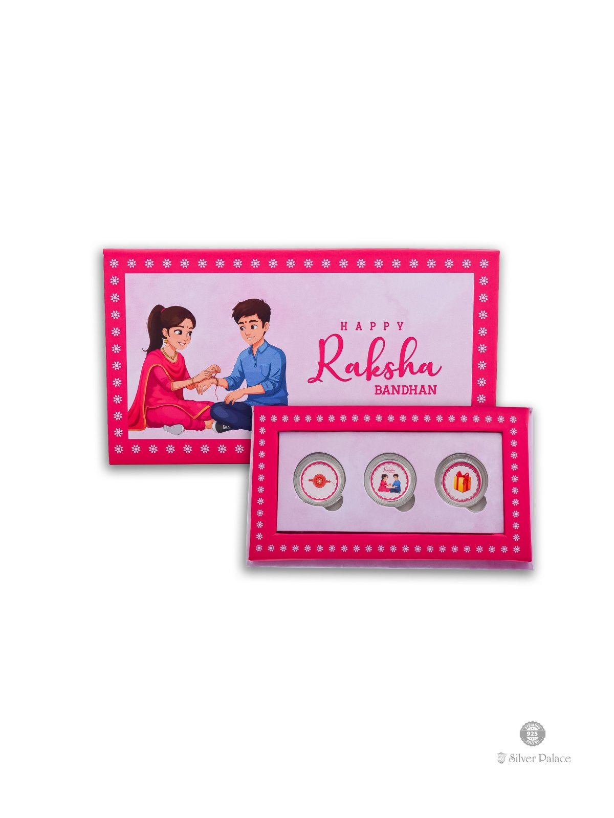 999 PURE SILVER RAKSHA BANDHAN GIFT COINS FOR YOUR BROTHER 