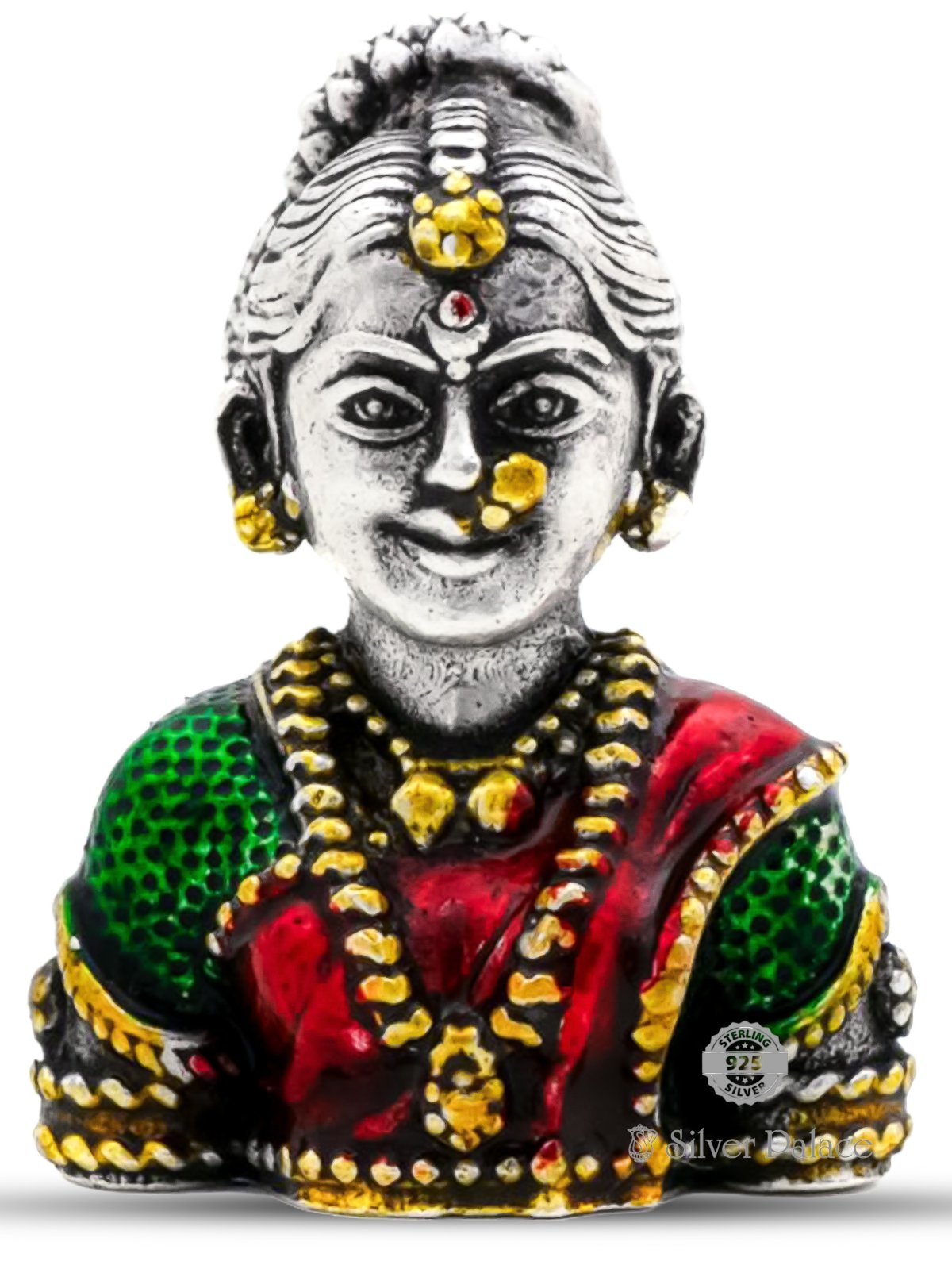 925 STERLING SILVER DEVI GAURI LC IDOLS FOR HOME DECOR AND SHOW PIECE