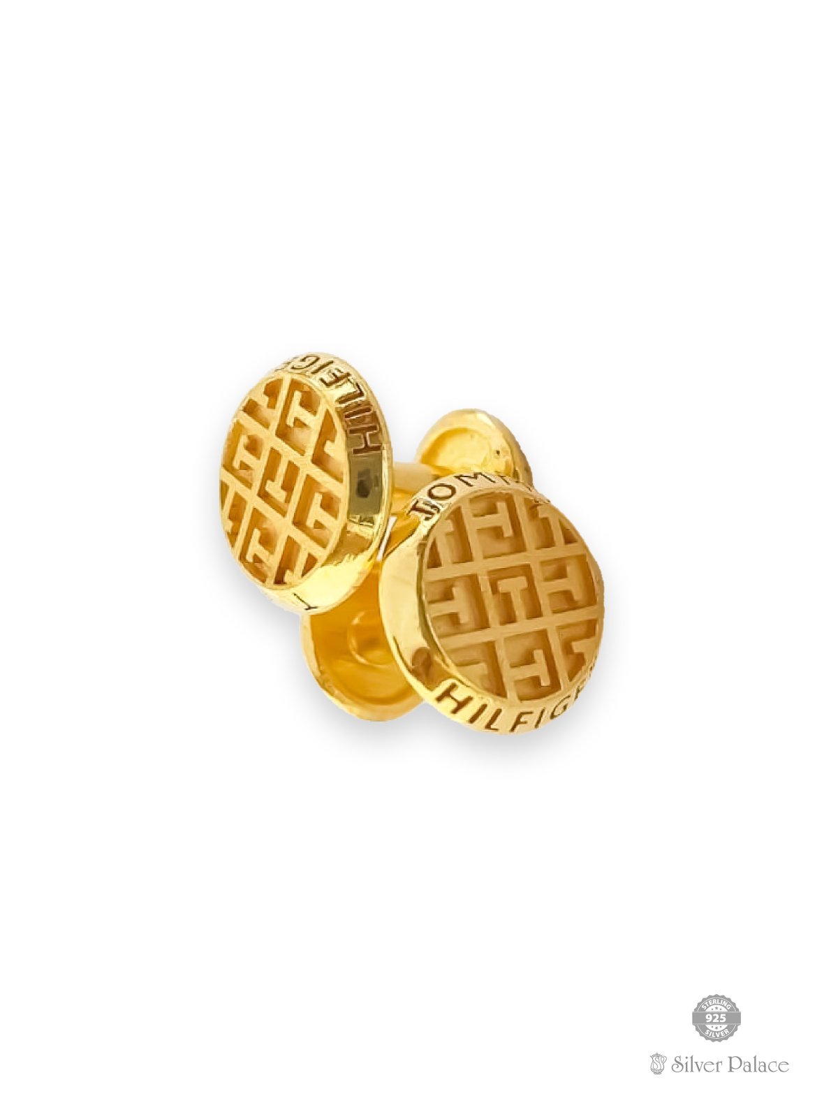 916 pure gold tommy hilfiger design cuff links 