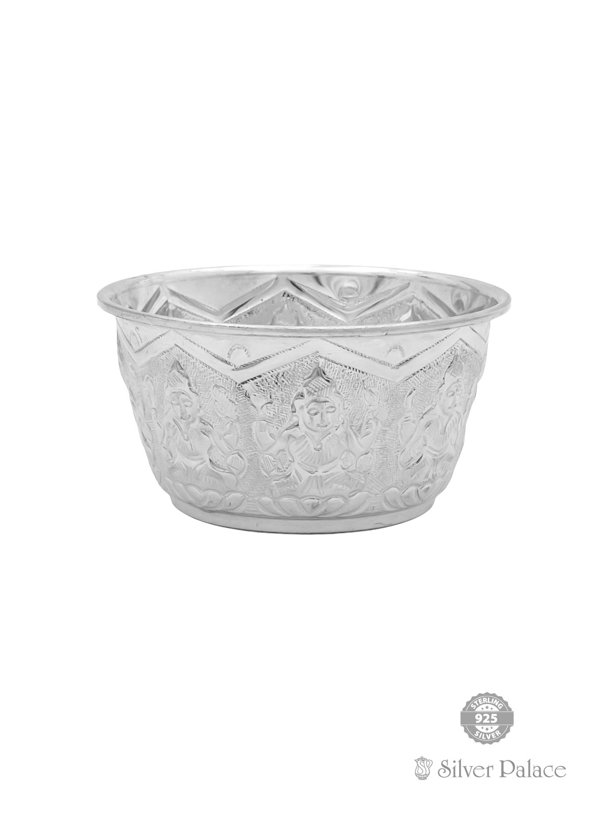 925 PURE SILVER ASTALAKSHMI NAGAS BOWL FOR POOJA USE