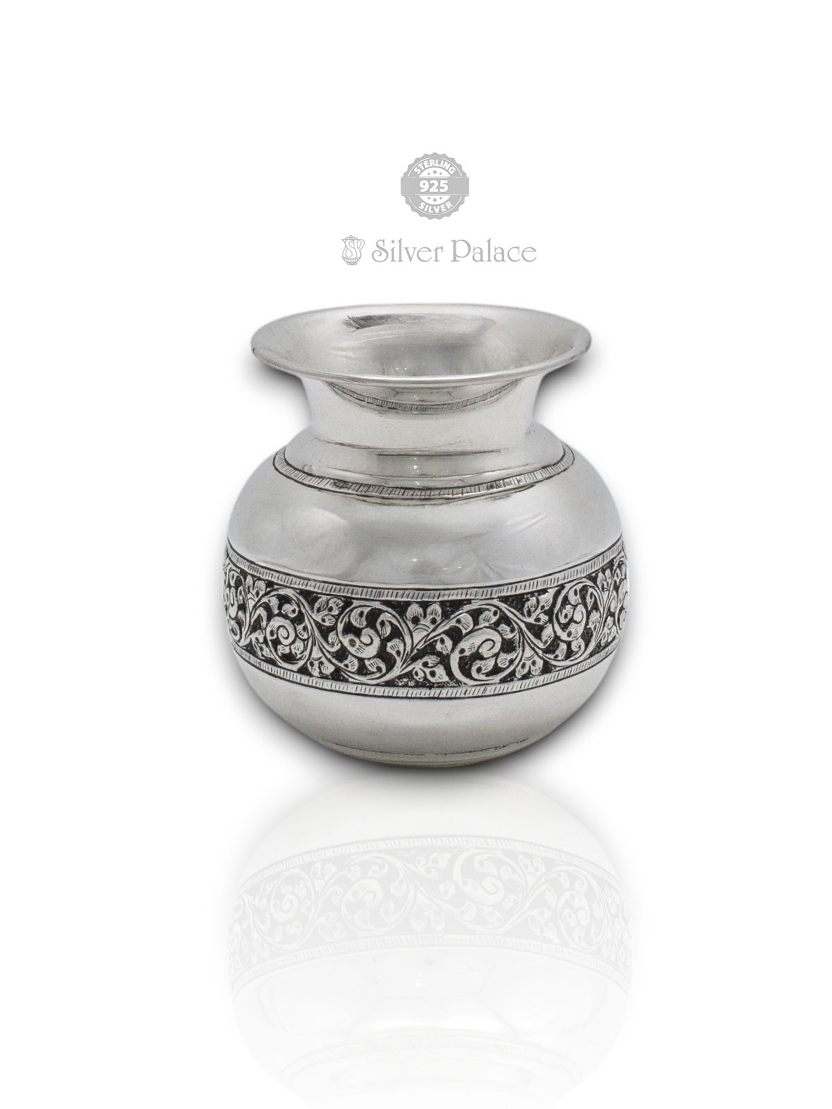 OXIDISED SILVER HAND CRAFTED  CHOMBU for all pooja and auspicious ocassions