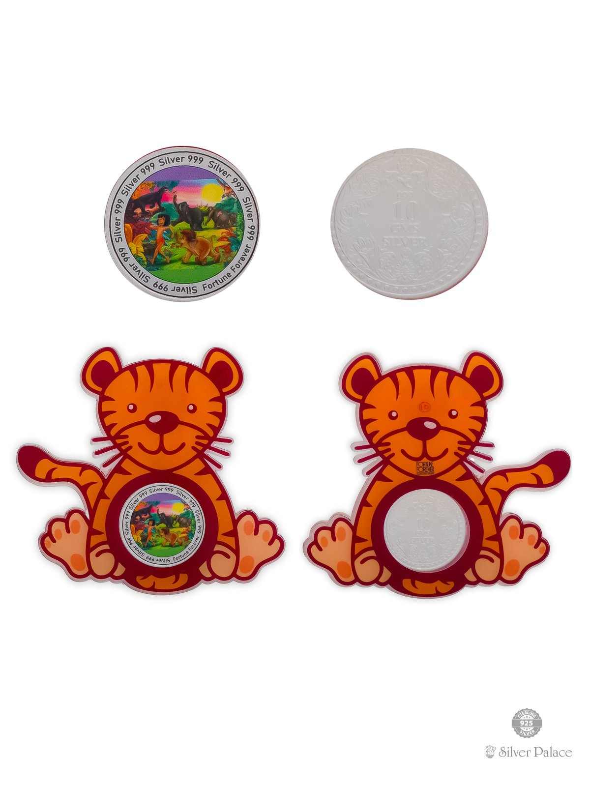 999 Silver Baby Tiger Design Gift Coin For Your Baby