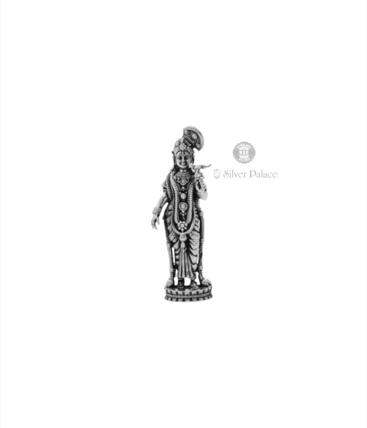 Meenakshi LC Idol in Oxidised Silver 925 Purity