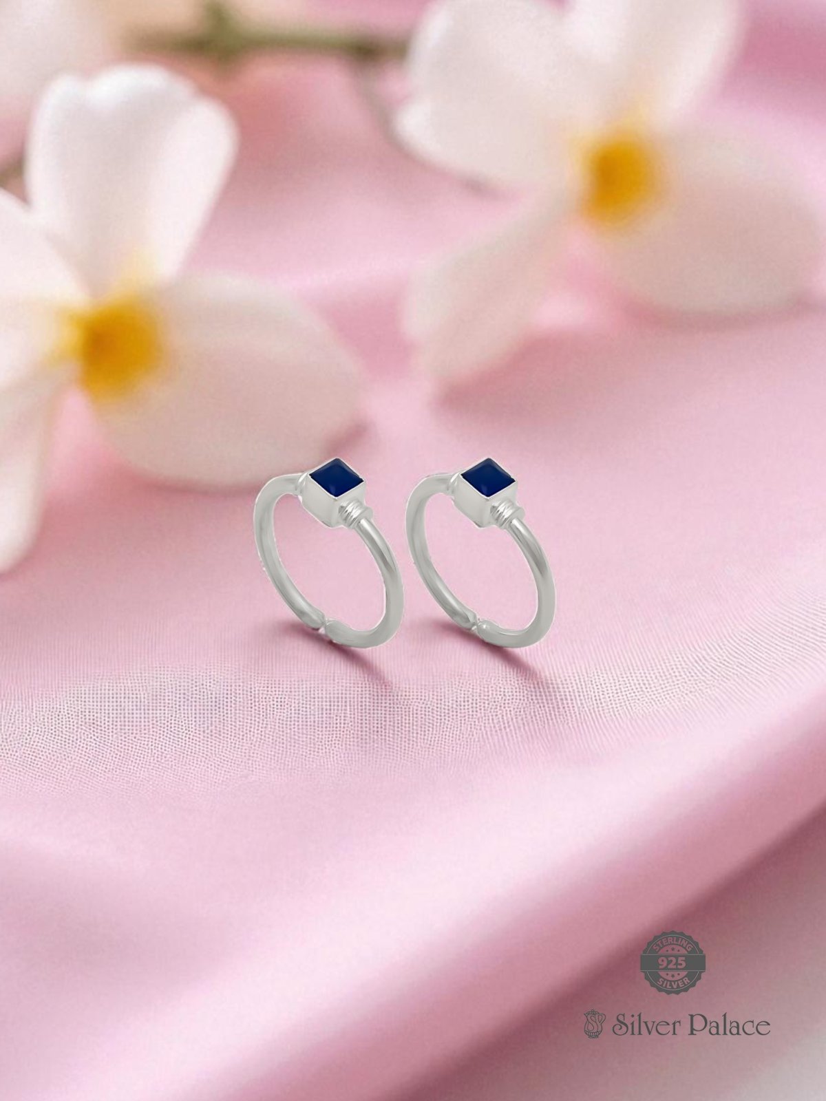 925 STERLING SILVER CUT STONE TOE RING FOR WOMEN NEETH COLLECTION 