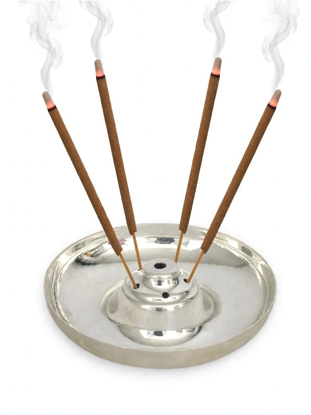 92.5 SILVER AGARBATHI STAND FOR POOJA