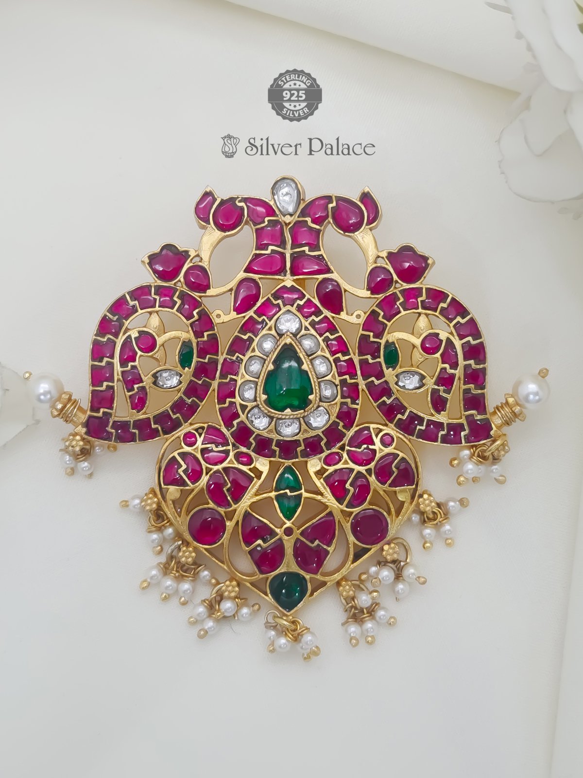 92.5 SILVER GOLD POLISH  PENDANT FOR WOMEN ANITE COLLECTION