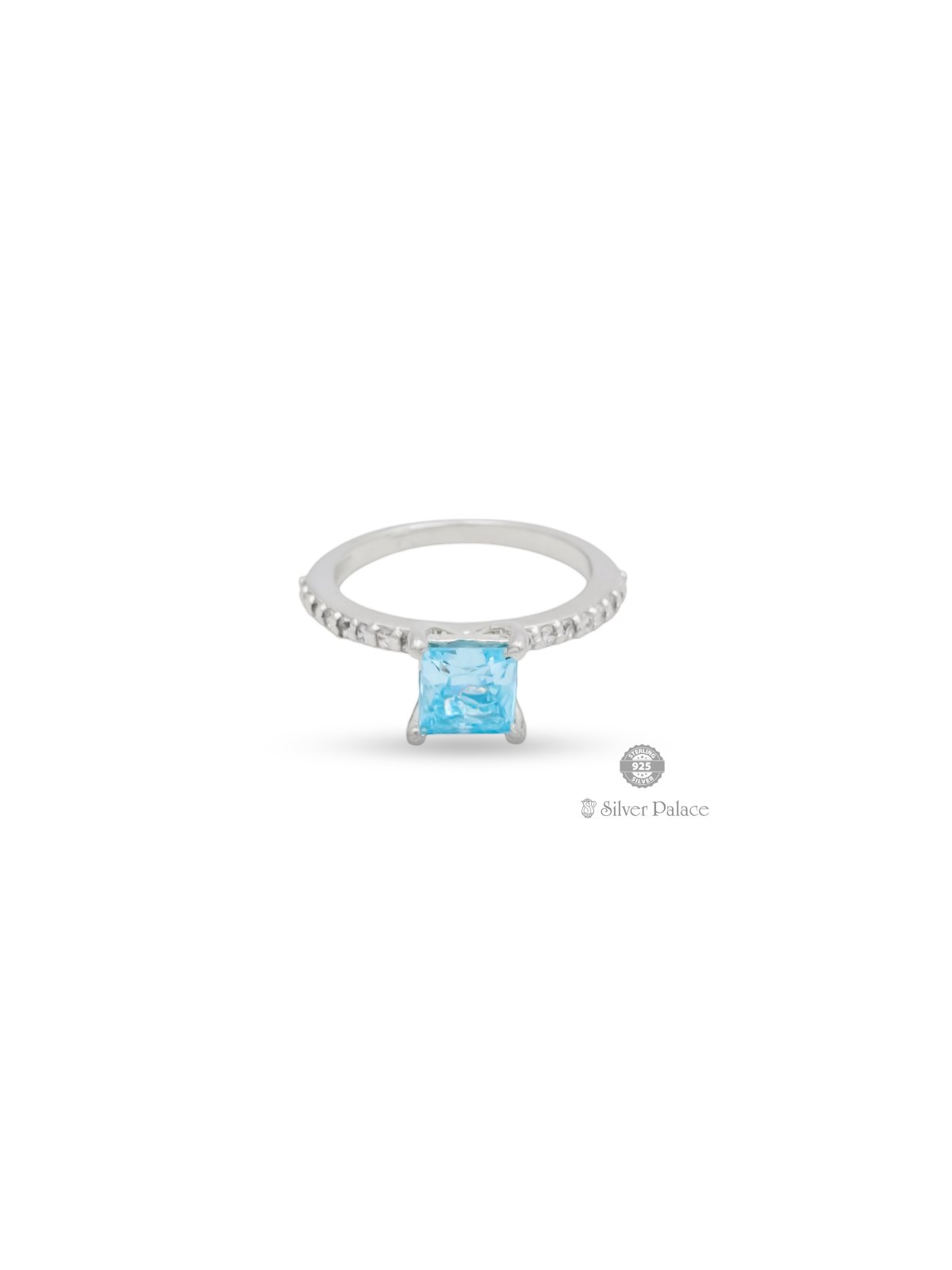 925 STERLING SILVER SKY BLUE STONE RING FOR YOUR LOVED ONE PUYA COLLECTION 